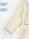 Миниатюра изображения товара Халат детский Amarobaby Waffle с капюшоном / AB-OD22-WAF2502/33-122  (молочный, р.122-128)