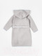 Миниатюра изображения товара Халат детский Amarobaby Waffle с капюшоном / AB-OD22-WAF2502/11-122 (серый, р.122-128)