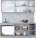 Миниатюра изображения товара Кухонный гарнитур Интерлиния Мила Пластик 2.0 Б (туманный глянец/антрацит/бискайская сосна)