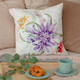 Миниатюра изображения товара Наволочка декоративная Listelle Жаклин фиолетовый цветок 814601/2