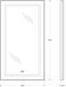 Миниатюра изображения товара Зеркало BelBagno SPC-KRAFT-500-900-LED-TCH-WARM