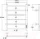 Миниатюра изображения товара Полотенцесушитель электрический Roxen Santi BK-109AW-6T / 11030-5365W (белый)