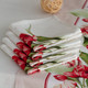 Миниатюра изображения товара Набор сервировочных салфеток Listelle Set-4 Алые тюльпаны 614102