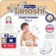 Миниатюра изображения товара Подгузники детские Tanoshi Premium Baby Diapers M 6-11кг (62шт)