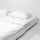 Миниатюра изображения товара Простыня AksHome Белый 220x240 (перкаль 6793-1)