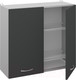 Миниатюра изображения товара Шкаф навесной для кухни Кортекс-мебель Корнелия Лира ВШ80с (антрацит)