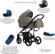 Миниатюра изображения товара Детская универсальная коляска Bebetto Magnum Light 2 в 1  (01/черная рама)