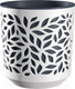 Миниатюра изображения товара Кашпо La Decoro Leaves / КШ-5828 (белый/антрацит)