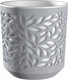 Миниатюра изображения товара Кашпо La Decoro Leaves / КШ-5829 (серый/белый)