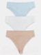 Миниатюра изображения товара Комплект женских трусов Mark Formelle 412492-3 (р.102, персиковый румянец)
