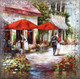 Миниатюра изображения товара Картина Декарт Улица с кафе 8Л0178 (в раме)