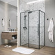 Миниатюра изображения товара Душевой уголок Grossman Galaxy 100x90x195 / 120.K33.01.1090.21.00 (черный матовый/прозрачное стекло)