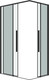 Миниатюра изображения товара Душевой уголок Grossman Galaxy 100x100x195 / 300.K33.01.1010.21.00 (черный матовый/прозрачное стекло)
