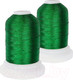 Миниатюра изображения товара Набор вышивальных ниток Sentex 120D/2 1000 ярд B174-2 (зеленая трава)