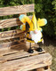 Миниатюра изображения товара Фигурка для сада Klesto Желтый гном с лопатой Z26826C