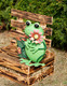 Миниатюра изображения товара Фигурка для сада Klesto Лягушка с горшком Z26402