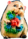 Миниатюра изображения товара Фигурка для сада Хорошие сувениры Ежик с цветами / 4871331