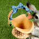 Миниатюра изображения товара Фигурка для сада Хорошие сувениры Зайка с лукошком / 1128170