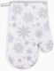 Миниатюра изображения товара Рукавица-прихватка Доляна Снежинки серебро / 9446103