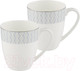 Миниатюра изображения товара Набор кружек Gipfel Caroline 42937 (2шт, белый)