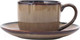 Миниатюра изображения товара Чашка с блюдцем Gipfel Terra 51985 (коричневый)