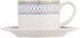 Миниатюра изображения товара Чашка с блюдцем Gipfel Orpheus 51559 (белый/синий)