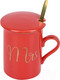 Миниатюра изображения товара Кружка с ложкой Nouvelle Mrs / 1060064-1 (красный)