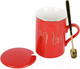 Миниатюра изображения товара Кружка с ложкой Nouvelle Mrs / 1060064-1 (красный)
