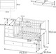 Миниатюра изображения товара Детская кроватка Фея 1100 Жирафик / 0001033.9.16 (белый)