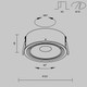 Миниатюра изображения товара Точечный светильник Maytoni Downlight DL060-9W3-4-6K-B