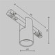 Миниатюра изображения товара Трековый светильник Maytoni TR122-4-7W-DS-BS