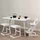 Миниатюра изображения товара Обеденный стол Millwood Ванкувер 120-152x70x75 (белый/металл белый)