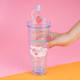 Миниатюра изображения товара Многоразовый стакан Miniso Sanrio characters Strawberry collection 9258 (с трубочкой)