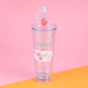 Миниатюра изображения товара Многоразовый стакан Miniso Sanrio characters Strawberry collection 9258 (с трубочкой)