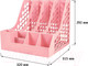 Миниатюра изображения товара Органайзер настольный Hua Jie H60178 (розовый)