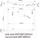 Миниатюра изображения товара Мойка кухонная STELLAR Nano Decor S5050GE-D (серый)