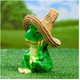Миниатюра изображения товара Фигурка для сада Хорошие сувениры Лягушка в соломенной шляпе / 4793743