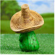 Миниатюра изображения товара Фигурка для сада Хорошие сувениры Лягушка в соломенной шляпе / 4793743