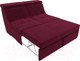 Миниатюра изображения товара Диван Лига Диванов Холидей Люкс модульный 234 / 112631 (микровельвет бордовый)