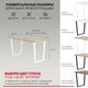 Миниатюра изображения товара Письменный стол Domus СП013 / 12.013.403.06 (вяз светлый/металл белый)