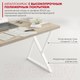 Миниатюра изображения товара Письменный стол Domus СП014 / 12.014.403.06 (вяз светлый/металл белый)