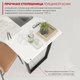 Миниатюра изображения товара Письменный стол Domus СП013 / 12.013.403.02 (белый/металл черный)