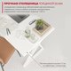 Миниатюра изображения товара Письменный стол Domus СП014 / 12.014.403.01 (белый/металл белый)