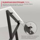 Миниатюра изображения товара Письменный стол Domus СП014 / 12.014.403.02 (белый/металл черный)