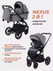 Миниатюра изображения товара Детская универсальная коляска Rant Basic Nexus 2 в 1 / RA106 (облако/серый)