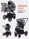 Миниатюра изображения товара Детская универсальная коляска Rant Basic Nexus 3 в 1 / RA107 (облако/серый)
