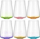Миниатюра изображения товара Набор стаканов Bohemia Crystalex Rainbow 23026/D4665/400 (6шт)