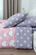 Миниатюра изображения товара Комплект постельного белья Milanika ЛяМурр Семейный (поплин)