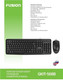 Миниатюра изображения товара Комплект клавиатура и мышь FUSION Electronics GKIT-508B