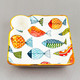 Миниатюра изображения товара Блюдо для снеков ЭСТЕТ Рыбки / ЭТ-73824 (с соусником)
